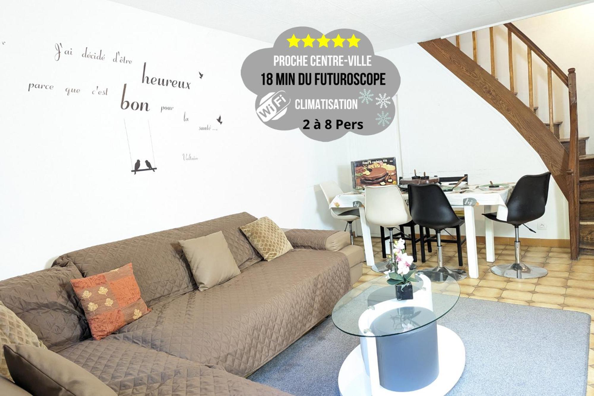 Maison Et Appartements D'Anatole France Proche Centre-Ville, Universite - Chu, Patinoire Et Futuroscope ปัวติเยร์ ภายนอก รูปภาพ